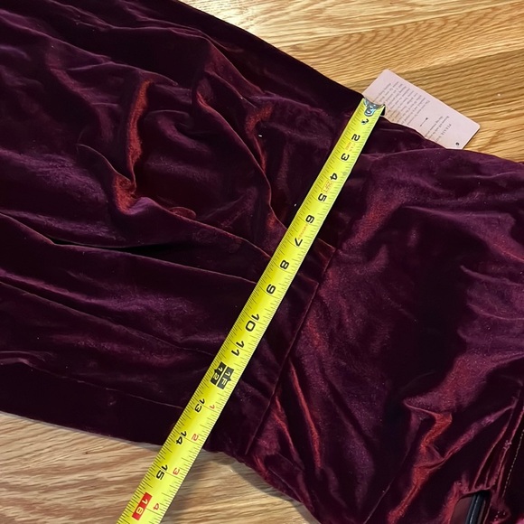 BHLDN Edison Red Velvet Dress Size 6 NWT - Picture 10 of 16